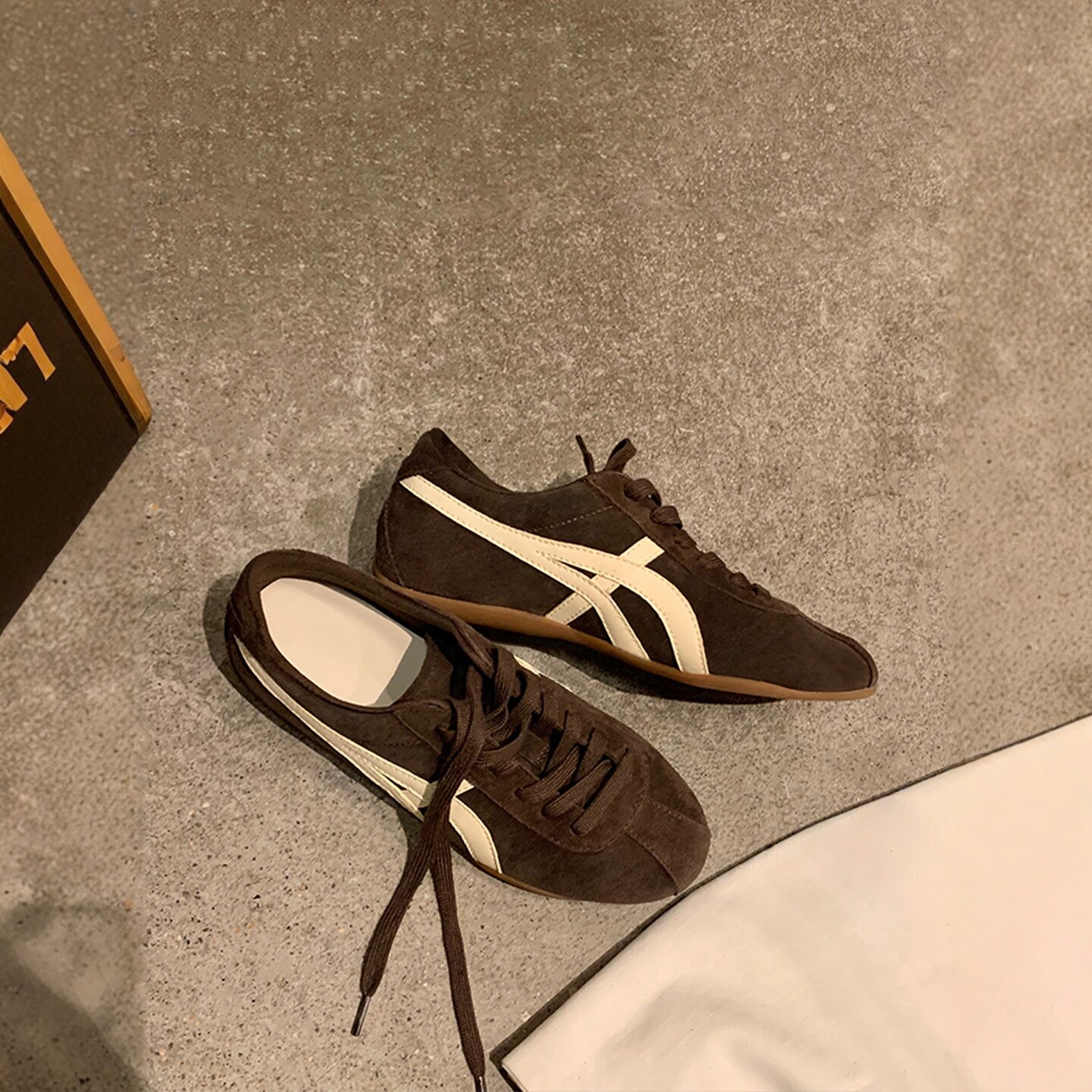 牛皮版~2026新款超软真皮德训鞋女厚底运动休闲女鞋阿甘鞋跑步鞋