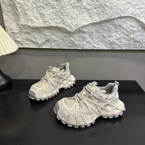 欧货真皮厚底网面巴黎老爹鞋女