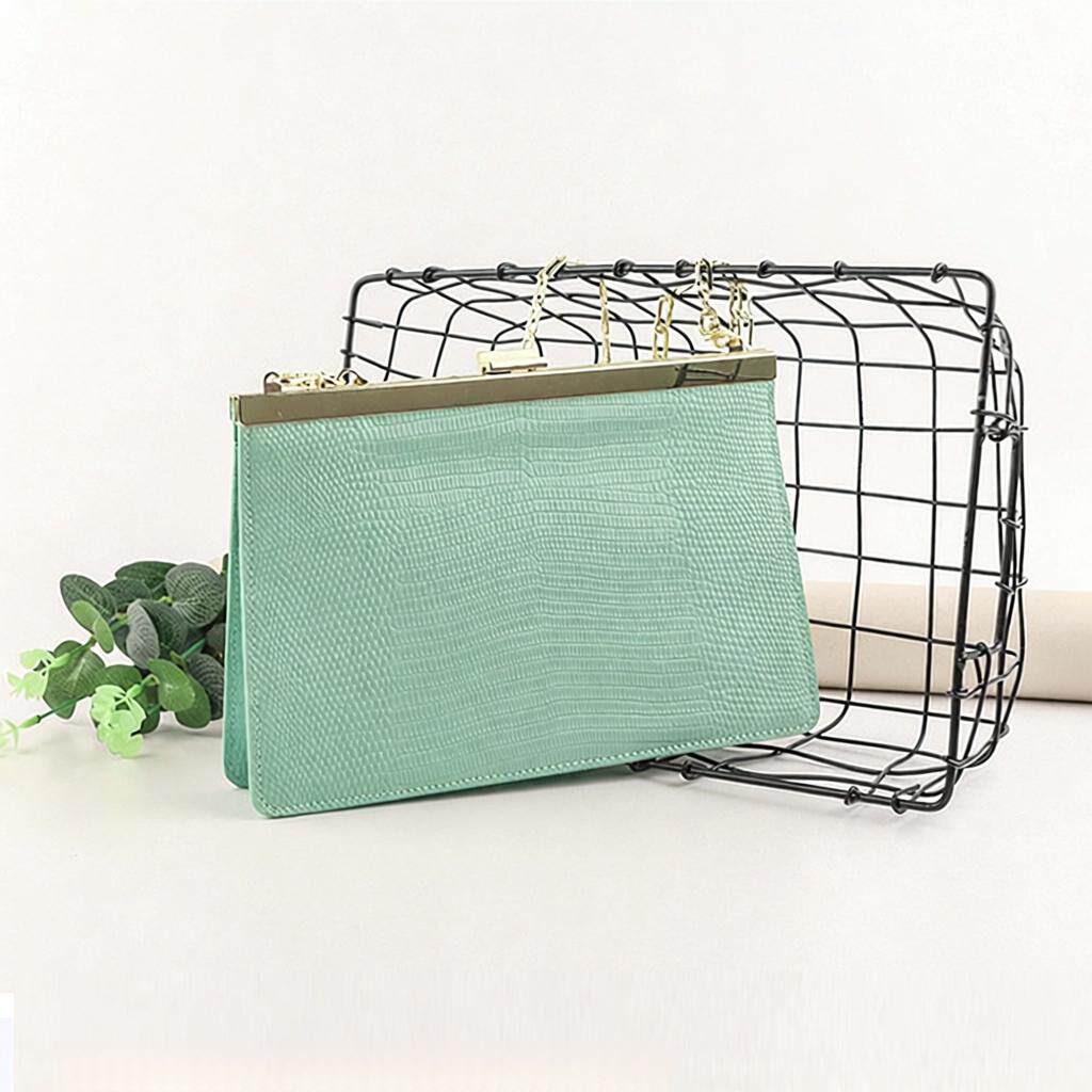 高级设计感蜥蜴纹信封包单肩夹子