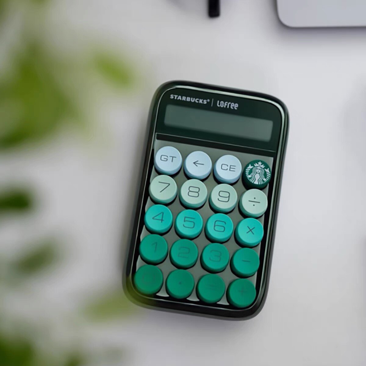스타벅스 계산기 LOFREE 협력 공동 브랜드 기계식 키보드 휴대용 회계 사무용품 선물