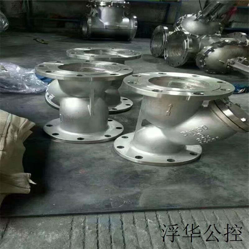 现货316不锈钢Y型过滤器 GL41W-10R 水泵管道法兰过滤器