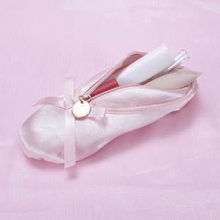 挂饰芭蕾舞袋收纳笔袋化妆包舞蹈缎面手提便携包舞者生日礼物包