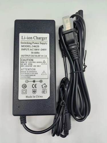 绿源电动车Li-ion Charger 54620锂电充电器DC54.6v2A电源适配器