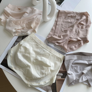 女生秋冬新款 莫代尔棉内裤 女高腰简约纯色提臀收腹抗菌女士三角裤