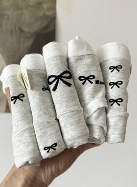 5条装18厘米加长裆纯棉内裤女生中腰灰色A类棉少女三角裤衩7A抗菌