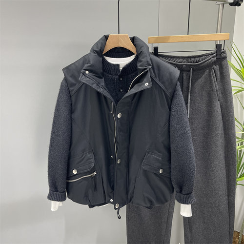 男士立领羽绒马甲韩版潮流休闲