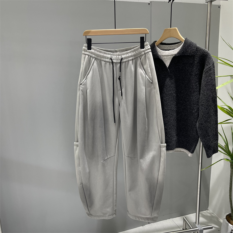 冬季男士加绒加厚韩版工装裤