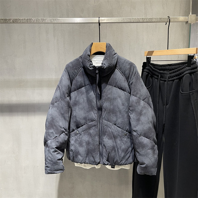 冬季男士轻量化立领90白鸭绒短款