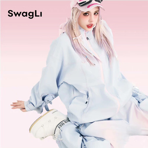 万科松花湖/北大湖雪服租赁Swagli泡泡堂滑雪服甜妹可爱滑雪服
