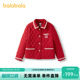 上衣翻领小香风洋气绣花时尚 巴拉巴拉童装 儿童外套女童棉服春装