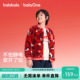 巴拉巴拉儿童外套男童棉服棒球服大童红色拜年服2026春秋新款 童装