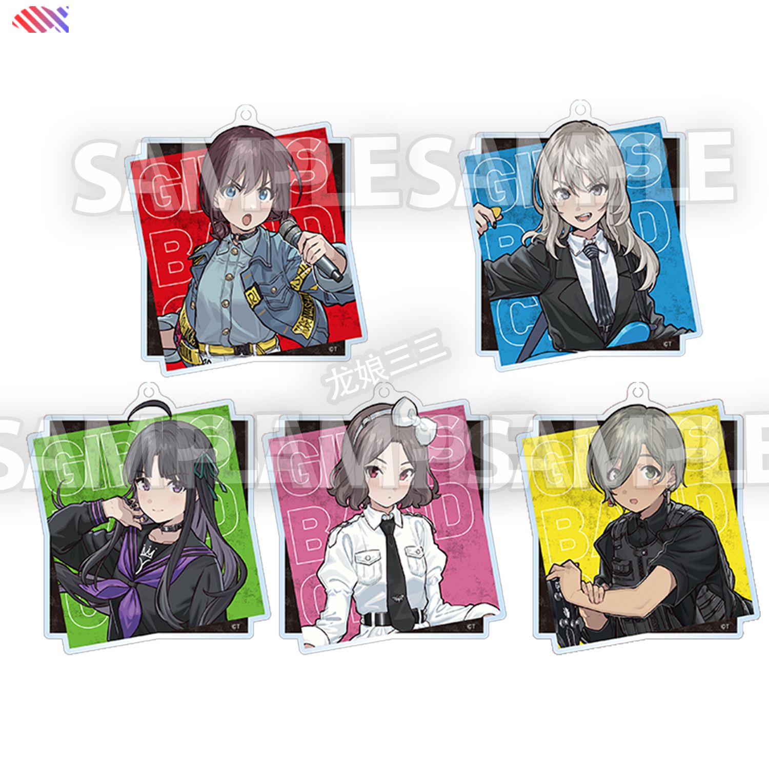 动漫挂件钥匙扣哭泣女孩乐队GBC