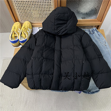 吴小越w1807男童中大童冬装羽绒新款洋气儿童冲锋衣冬季棉外套