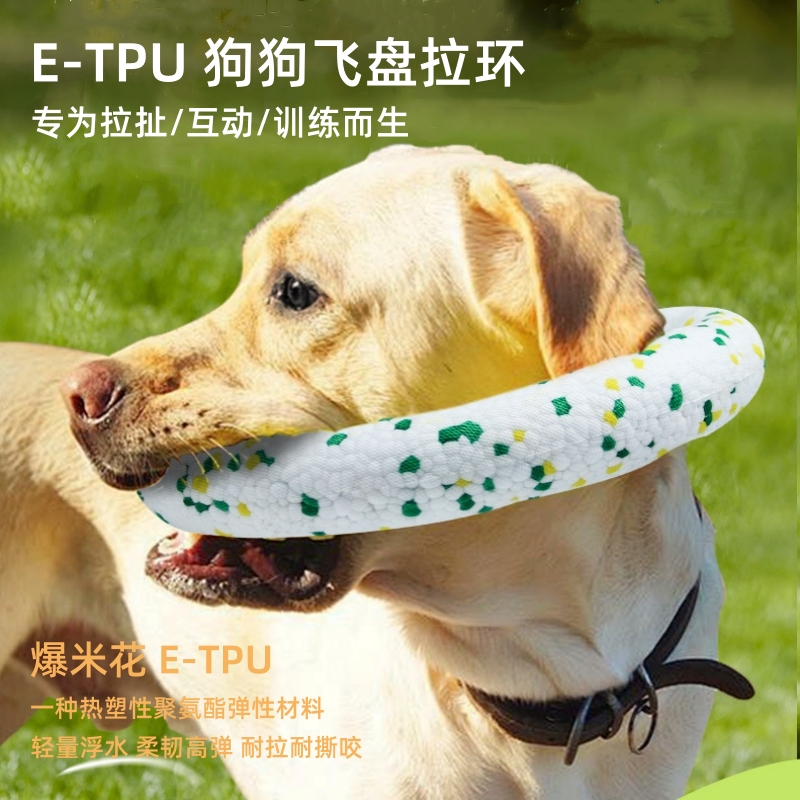 狗玩具互动拉环飞盘耐咬训狗专用