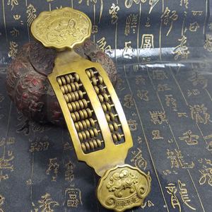 纯铜如意算盘摆件铜家居装饰品