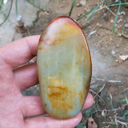 和田玉原石籽玉料玉石吊坠手把件