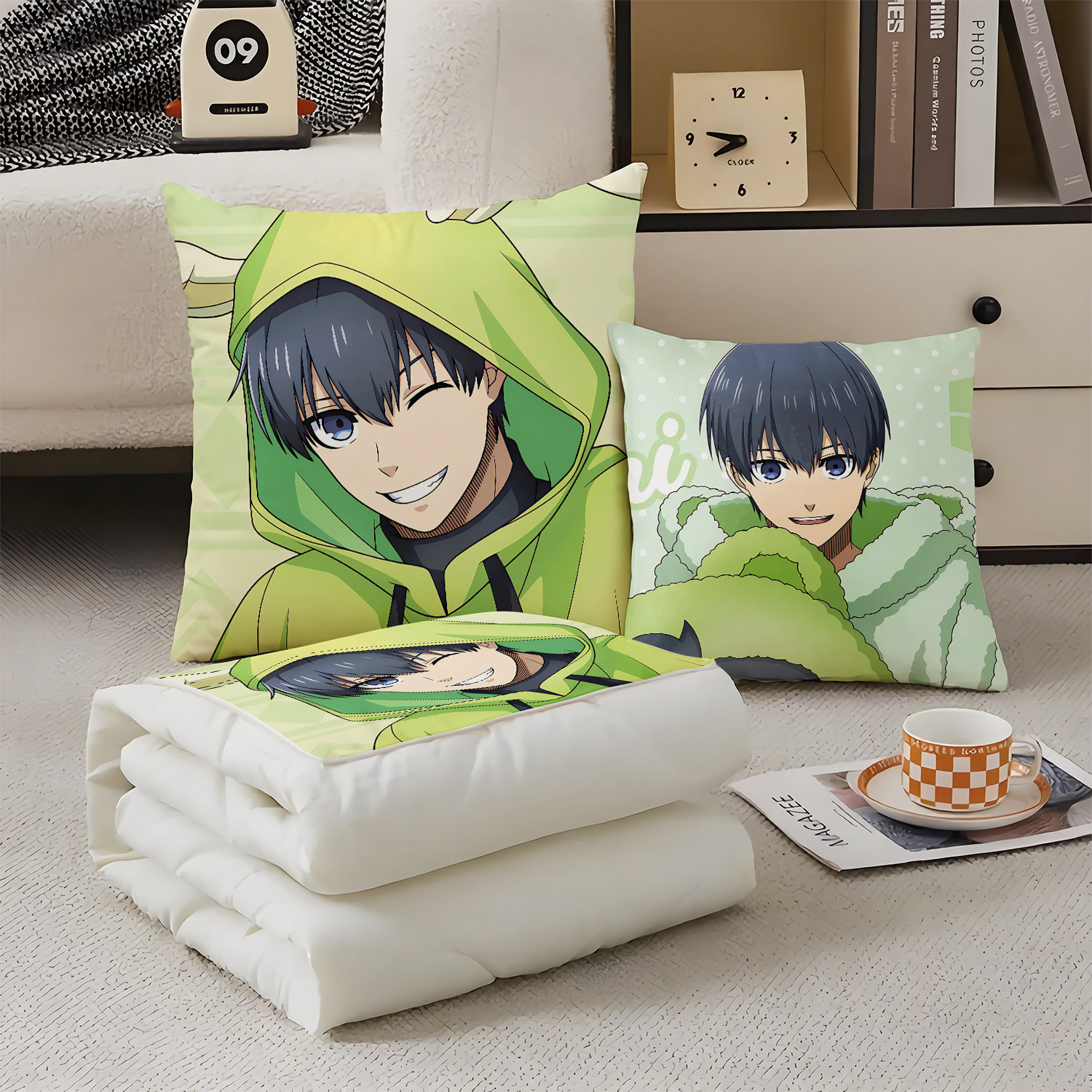 蓝色监狱抱枕超软两用多功能空调被办公抱枕被子二合一被子动漫,居家布艺,抱枕被,淘宝优惠券,粉丝福利购,淘宝优惠卷