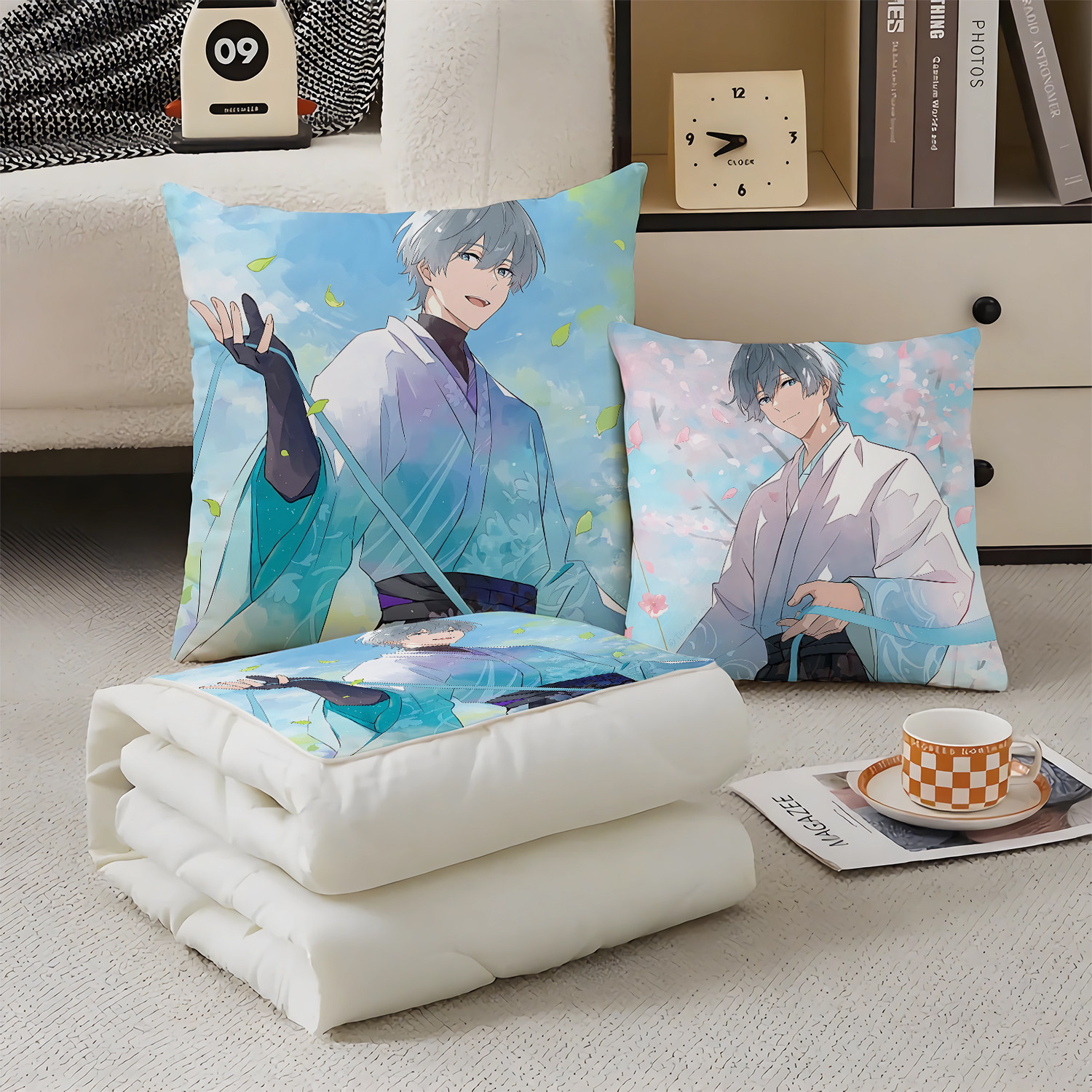 弦音风舞高中弓道部抱枕超软两用多功能空调被办公抱枕被热血动漫,居家布艺,抱枕被,淘宝优惠券,粉丝福利购,淘宝优惠卷