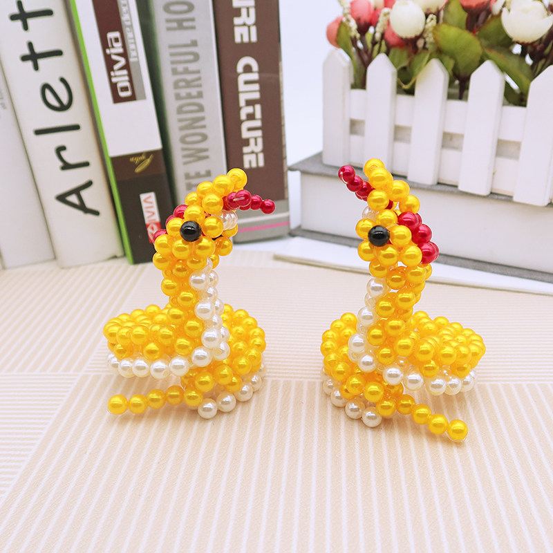 串珠成品生肖蛇钥匙链挂件手工编织蛇年小动物金蛇钱锁生肖锁配饰