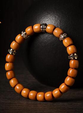 玻璃底高油高密贡木黄油玉化料级手串女精工归圆珠单圈轻奢情侣款