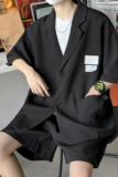 港风华夫格休闲痞帅套装TZ64-P65，男装西服套装，星座313A(原308A-2)