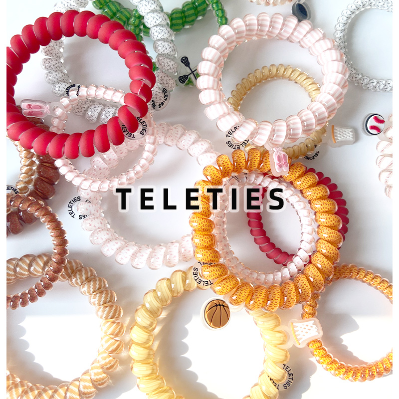 teleties电话线发圈运动图案系列