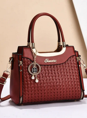 红色包包女新中式国风刺绣手提包中年妈妈包喜婆婆婚宴斜挎包礼物