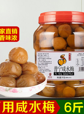 咸水梅3kg潮汕咸酸梅蒸鱼酸梅果梅子青梅盐水腌酸咸梅 咸酸梅商用
