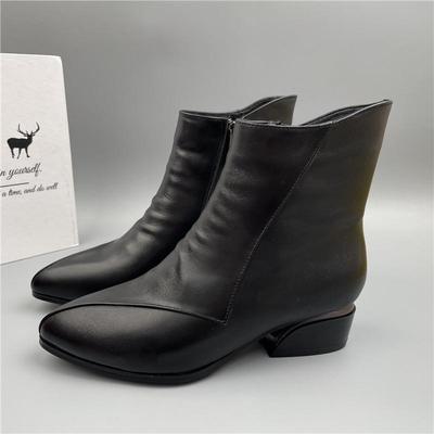 头层牛皮女鞋品牌折扣特价加绒36