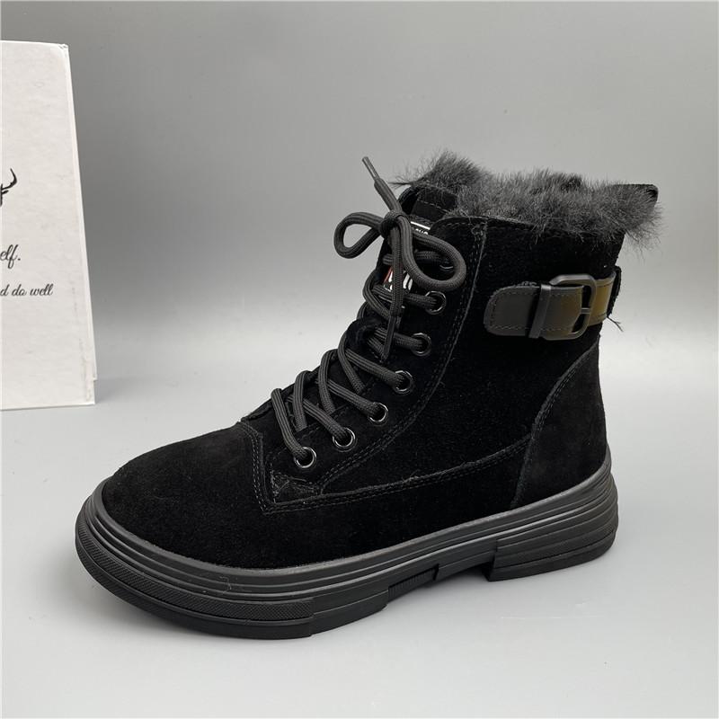 真皮牛皮雪地靴女大棉加厚绒保暖