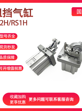 SMC型RSH20/RS2H32/RS1H50-15-20-30-DL-DM-BL-BM阻挡气缸RSA