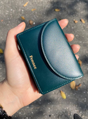 卡包女士2024新款fennec韩国卡包钱包一体真皮小众零钱包小巧钱夹