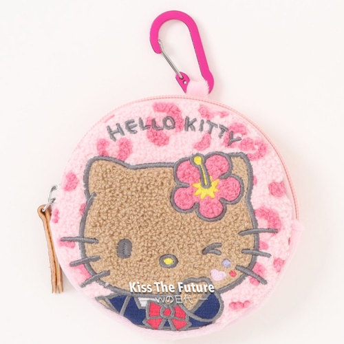 Sanrio/三丽鸥kitty美乐蒂花小兔毛线圈刺绣零钱包收纳包挂饰