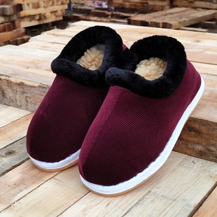 冬季保暖棉鞋女士手工布鞋加绒加厚男女孩防滑柔软妈妈千层底布鞋
