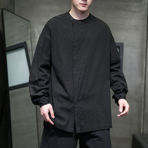 春夏提花风男女复古茶服新中式禅服打底汉服A321-1-T822-P65图片