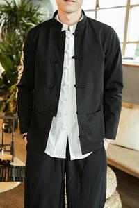 龙刺绣中山装夹克风男装复古盘扣中式外套A321-1-JK602-P95图片