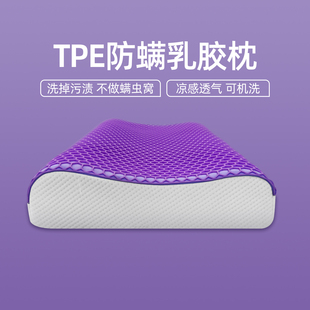 PARATEX泰国天然乳胶枕芯TPE护颈椎辅助睡眠枕头人体工学专用枕