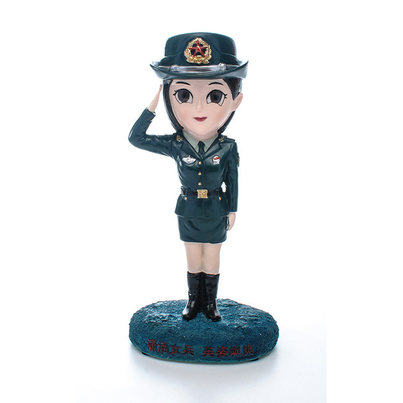 火箭军公仔女兵公仔军人