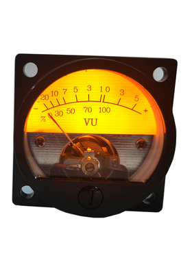 SO45MM胆机VU表头DB电平表LED背光带驱动电路 功率表复古仿古橙色