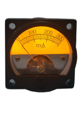 橙蓝绿色背光SO-45 300mA DC电流表胆机 测胆机阴极电流指针式