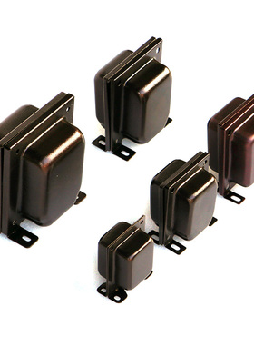 紫金色皱纹一体边罩系列 EI66 76 86 96 114 变压器竖立装壳侧罩