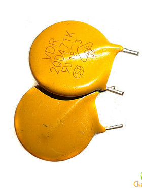 压敏电阻VDR 20D471K 黄色470V  全新 实物