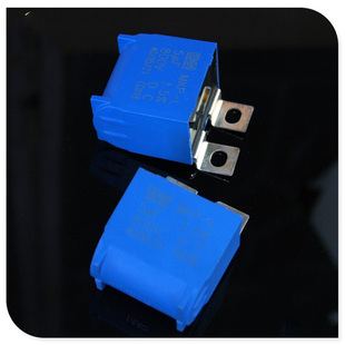 5UF 电机启动电容 MKP 800V505 铜脚 800VDC 蓝色 百明BM