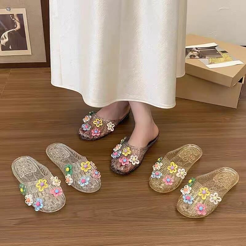 果冻鞋韩国水晶鞋配饰DIY