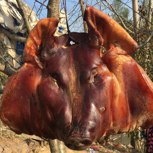 烟熏猪头肉安徽农家咸腊货