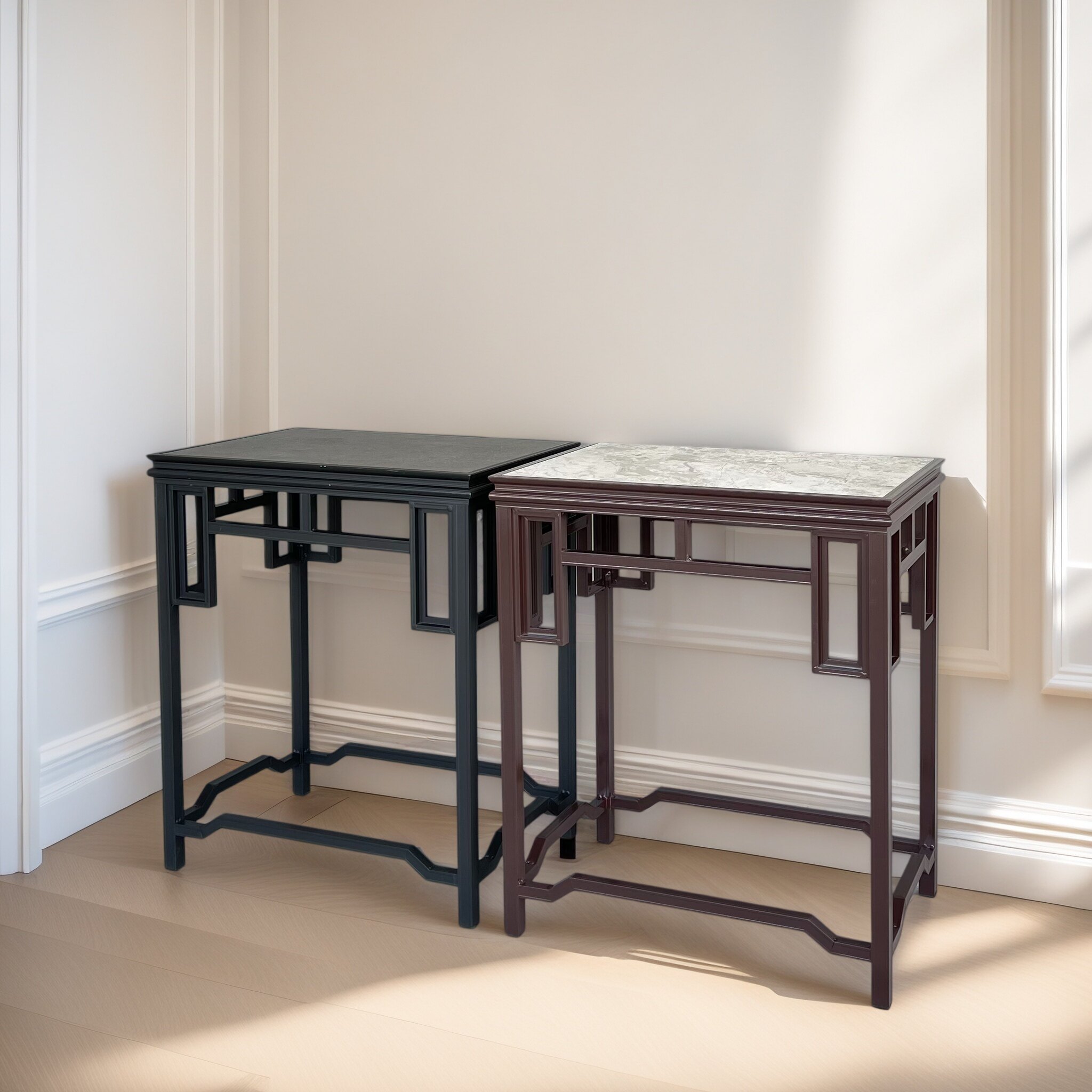 天和伟铝合金花几新中式盆景架绿植古董奇石室内阳台铁艺花架子