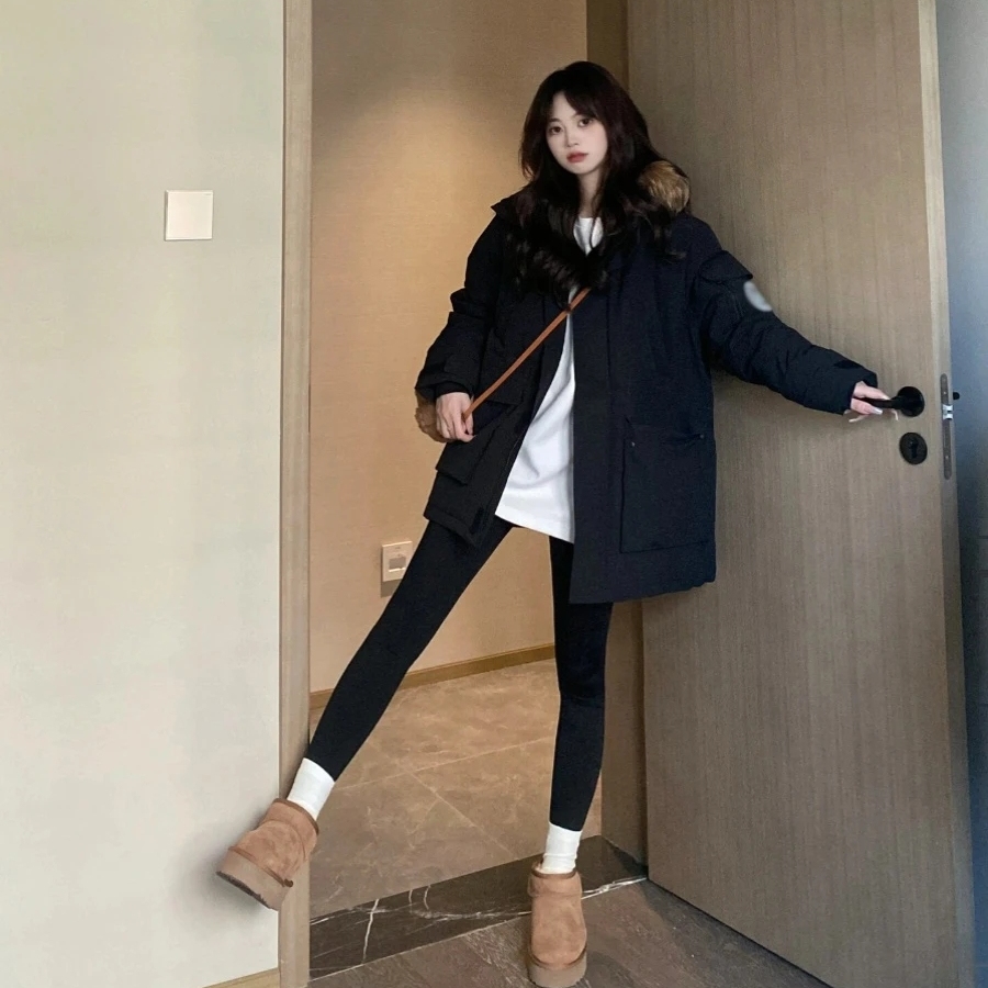 大码冬季新款棉服女外套派克服