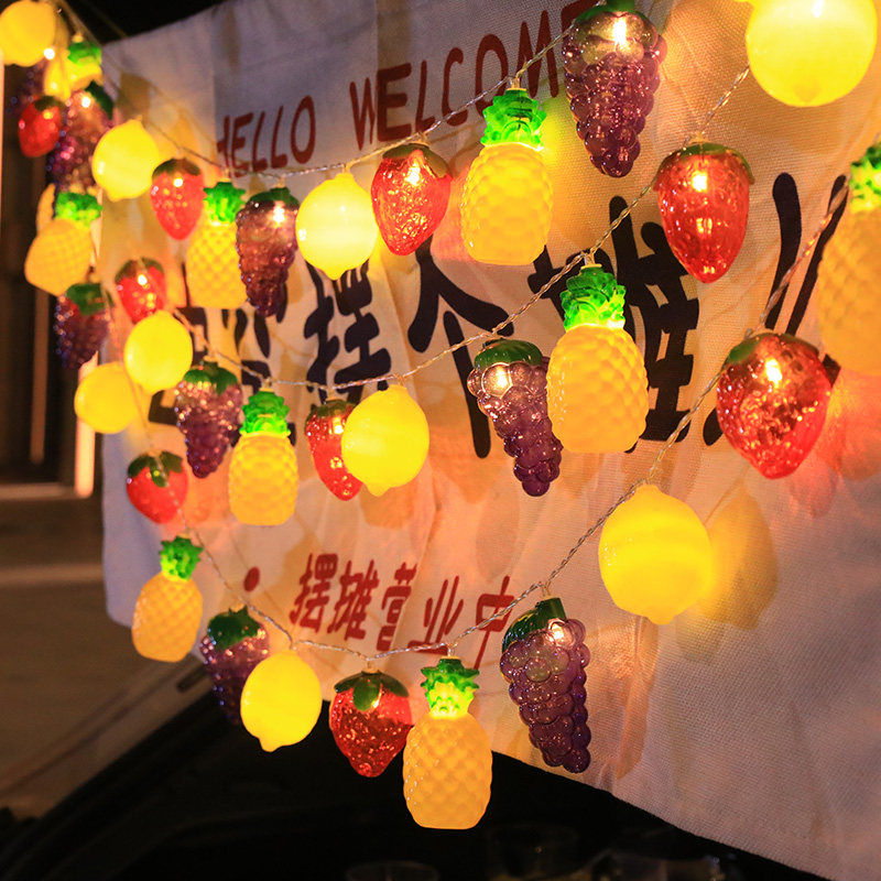 led烧烤装饰柠檬葡萄菠萝
