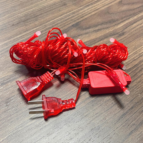 插灯笼灯串高亮红线红光灯串彩灯