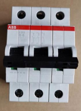 原装ABB微型断路器 S203-B6 3P 6A